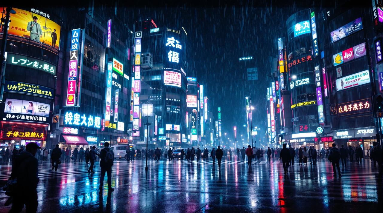 aa视频4K：东京霓虹——赛博城市美学
